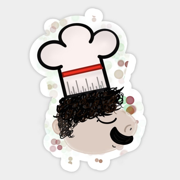 Zio Pistachio (With Pasta Fagioli Inspired Bubbles) Sticker by localchubbygrl